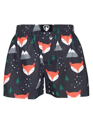 men's boxershorts with woven label EXCLUSIVE ALI - Men's boxer shorts RPSNT EXCLUSIVE ALI FOXES - R0M-BOX-0633S - S