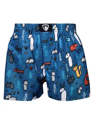 men's boxershorts with woven label EXCLUSIVE ALI - Men's boxer shorts RPSNT EXCLUSIVE ALI GHOST PETS - R1M-BOX-0684S - S