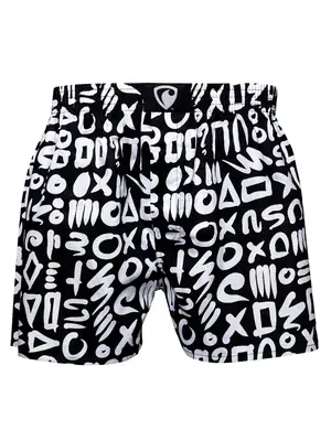 men's boxershorts with woven label EXCLUSIVE ALI - Men's boxer shorts RPSNT EXCLUSIVE ALI KLINGON TYPO - R1M-BOX-0685S - S