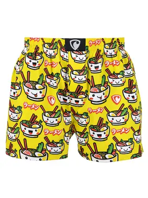 men's boxershorts with woven label EXCLUSIVE ALI - Men's boxer shorts RPSNT EXCLUSIVE ALI SAMURAI FOOD - R1M-BOX-0688S - S