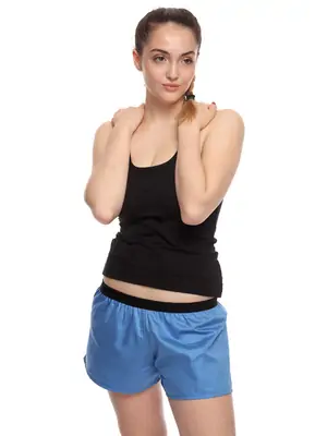 Ladies boxershorts - Women's boxer shorts RPSNT SOLID BLUE - R8W-BOX-0125S - S