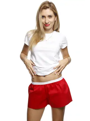 Ladies boxershorts - Women's boxer shorts REPRESENT SOLID RED - R8W-BOX-0711S - S