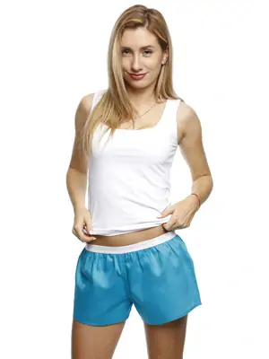 Ladies boxershorts - Women's boxer shorts REPRESENT SOLID TURQUOISE - R8W-BOX-0710S - S