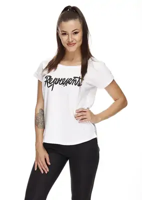 T-SHIRTS FÜR DAMEN - Kurzarm T-shirt für Frauen REPRESENT HANDWRITE - R8W-TSS-2202S - S