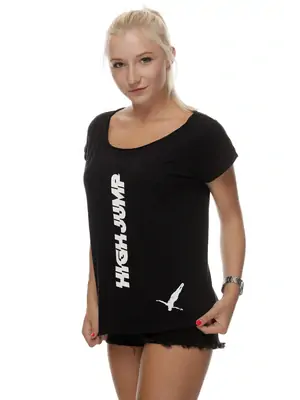 Oficiální kolekce HIGH JUMP trika - Kurzarm T-shirt für Frauen RPSNT High Jump TYPO - R8W-TSS-2301M - M