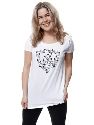 T-SHIRTS FÜR DAMEN - Kurzarm T-shirt für Frauen RPSNT NET LOGO - R9W-TSS-1502XS - XS