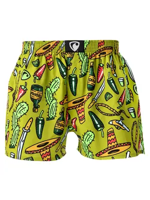 men's boxershorts with woven label EXCLUSIVE ALI - Men's boxer shorts REPRE4SC EXCLUSIVE ALI HOT & SPICY - R2M-BOX-0608S - S