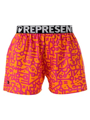 men's boxershorts with Elastic waistband EXCLUSIVE MIKE - Men's boxer shorts RPSNT EXCLUSIVE MIKE ELECTRO MAP - R2M-BOX-0731S - S