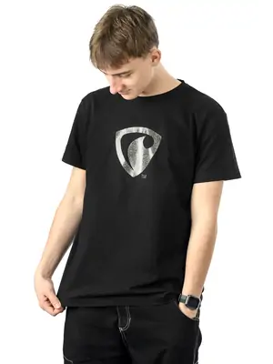 T-SHIRTS FÜR HERREN - Kurzarm T-shirt für Männer RPSNT BLACK GLITTER - R3M-TSS-2301S - S