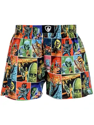 men's boxershorts with woven label EXCLUSIVE ALI - Men's boxer shorts Repre EXCLUSIVE ALI ALIEN ATTACK - R3M-BOX-0603S - S
