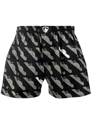 men's boxershorts with woven label EXCLUSIVE ALI - Men's boxer shorts Repre EXCLUSIVE ALI FALLING BIRDS - R3M-BOX-0609S - S