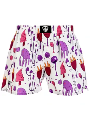 men's boxershorts with woven label EXCLUSIVE ALI - Men's boxer shorts Repre EXCLUSIVE ALI VIOLET CREATURES - R3M-BOX-0619S - S