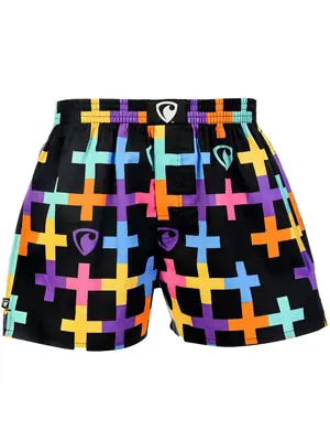 men's boxershorts with woven label EXCLUSIVE ALI - Men's boxer shorts Repre EXCLUSIVE ALI RAINBOW CRUSADE - R3M-BOX-0623S - S