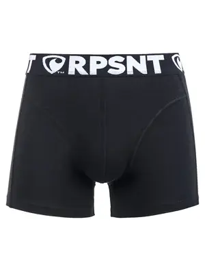Pánské boxerky SPORT - Pánské boxerky s vytkávanou gumou RPSNT SPORT BLACK - R3M-BOX-0403M - M