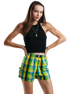 Ladies boxershorts with woven label BELLA - Women's boxer shorts Repre BELLA 23166 - R3W-BOX-0166L - L