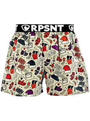 men's boxershorts with Elastic waistband EXCLUSIVE MIKE - Men's boxer shorts Repre EXCLUSIVE MIKE HOLLY JOLLY - R3M-BOX-0738S - S