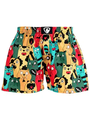 men's boxershorts with woven label EXCLUSIVE ALI - Men's boxer shorts REPRE4SC EXCLUSIVE ALI CAT FANS - R4M-BOX-0606S - S