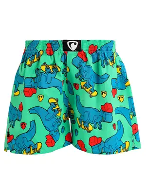 men's boxershorts with woven label EXCLUSIVE ALI - Men's boxer shorts REPRE4SC EXCLUSIVE ALI SKATING T-REX - R4M-BOX-0608XL - XL