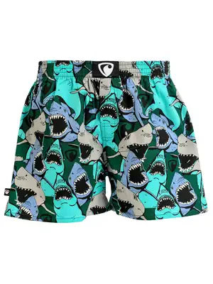 HERREN boxershorts mit eingenähtem Gummizug EXCLUSIVE ALI - Boxershorts für Männer REPRE4SC EXCLUSIVE ALI HAPPY SHARKS - R4M-BOX-06093XL - 3XL