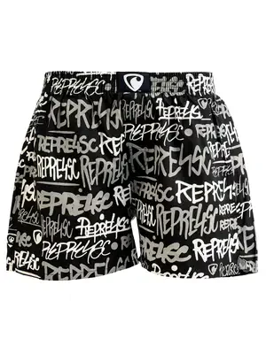 men's boxershorts with woven label EXCLUSIVE ALI - Men's boxer shorts REPRE4SC EXCLUSIVE ALI SIGNATURE - R4M-BOX-0613XL - XL