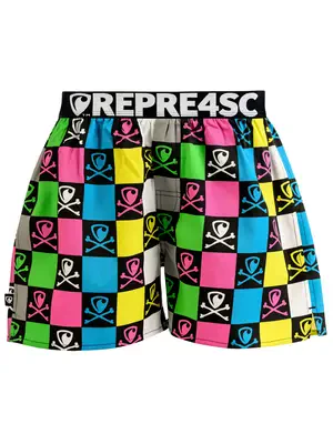 men's boxershorts with Elastic waistband EXCLUSIVE MIKE - Men's boxer shorts REPRE4SC EXCLUSIVE MIKE BONES MONOSCOPE - R4M-BOX-0718S - S