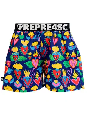 men's boxershorts with Elastic waistband EXCLUSIVE MIKE - Men's boxer shorts REPRE4SC EXCLUSIVE MIKE BURNING VALENTINE - R4M-BOX-0705XXL - XXL