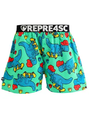 men's boxershorts with Elastic waistband EXCLUSIVE MIKE - Men's boxer shorts REPRE4SC EXCLUSIVE MIKE SKATING T-REX - R4M-BOX-0708XXL - XXL