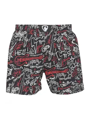 men's boxershorts with woven label EXCLUSIVE ALI - Men's boxer shorts REPRE4SC EXCLUSIVE ALI METAL - R7M-BOX-0630S - S