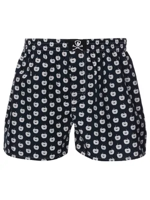 men's boxershorts with woven label EXCLUSIVE ALI - Men's boxer shorts REPRE4SC EXCLUSIVE ALI APPLES - R7M-BOX-0692S - S