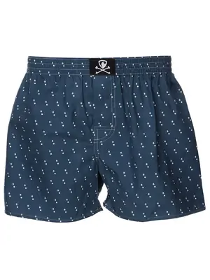 men's boxershorts with woven label EXCLUSIVE ALI - Men's boxer shorts REPRE4SC EXCLUSIVE DOUBLE DOTS - R7M-BOX-0695S - S