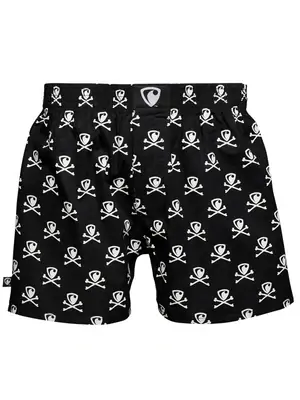 men's boxershorts with woven label EXCLUSIVE ALI - Men's boxer shorts REPRESENT EXCLUSIVE ALI BONES - R8M-BOX-0602S - S